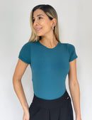 Body Manga Corta Escote Atras