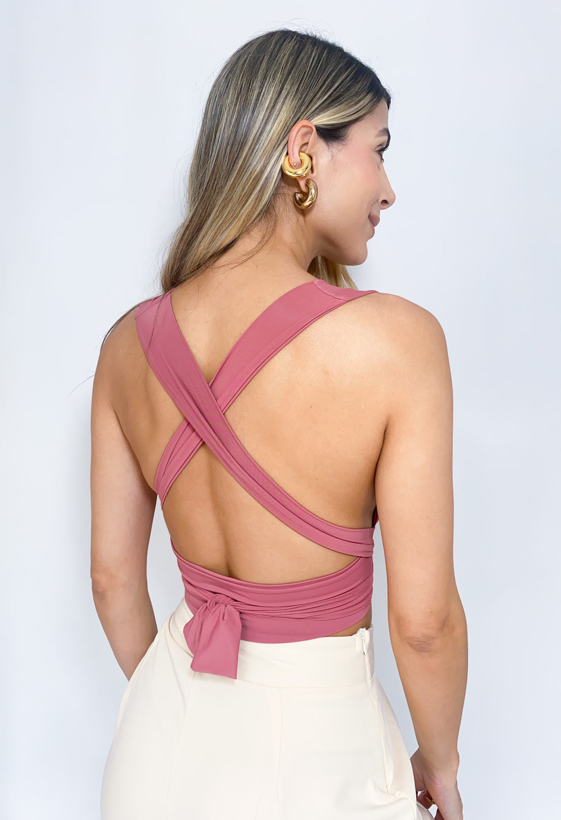 Crop Top Fajon De Amarrar