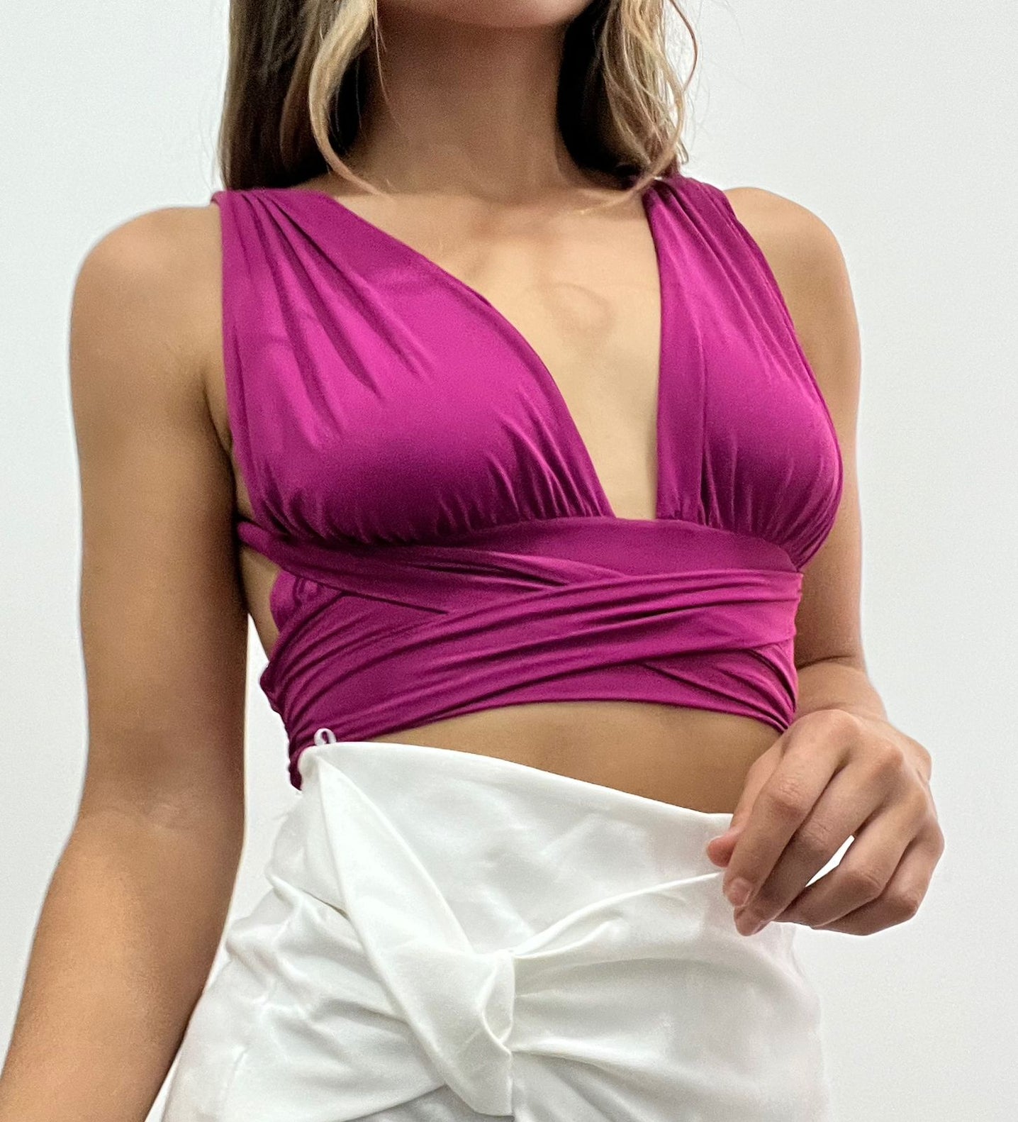 Crop Top Fajon De Amarrar