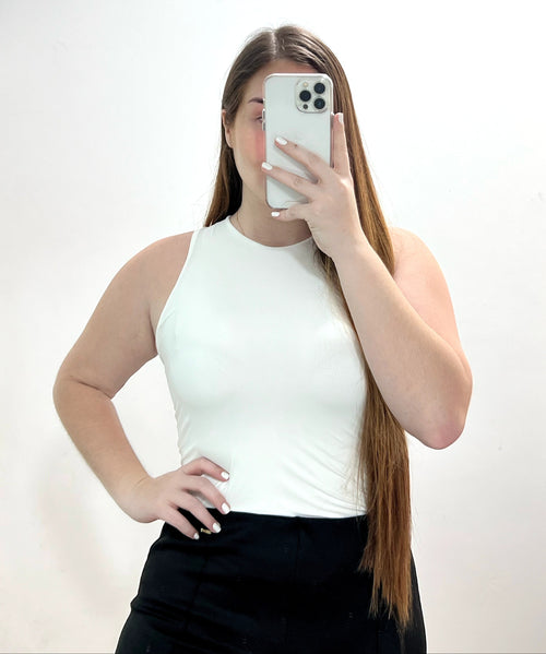 Body Cuello Alto Unicolor Manga Sisa