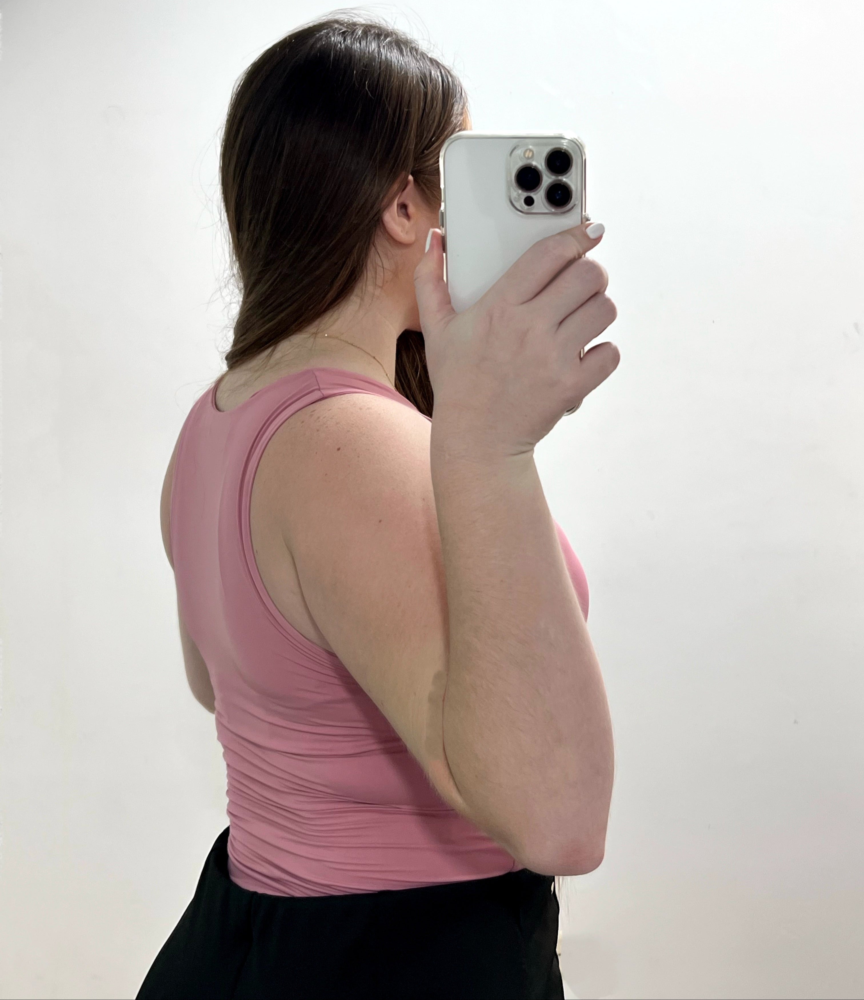 Body Cuello Alto Unicolor Manga Sisa