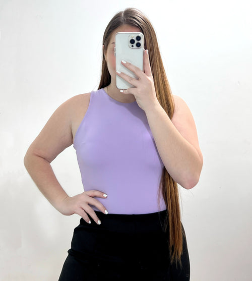 Body Cuello Alto Unicolor Manga Sisa