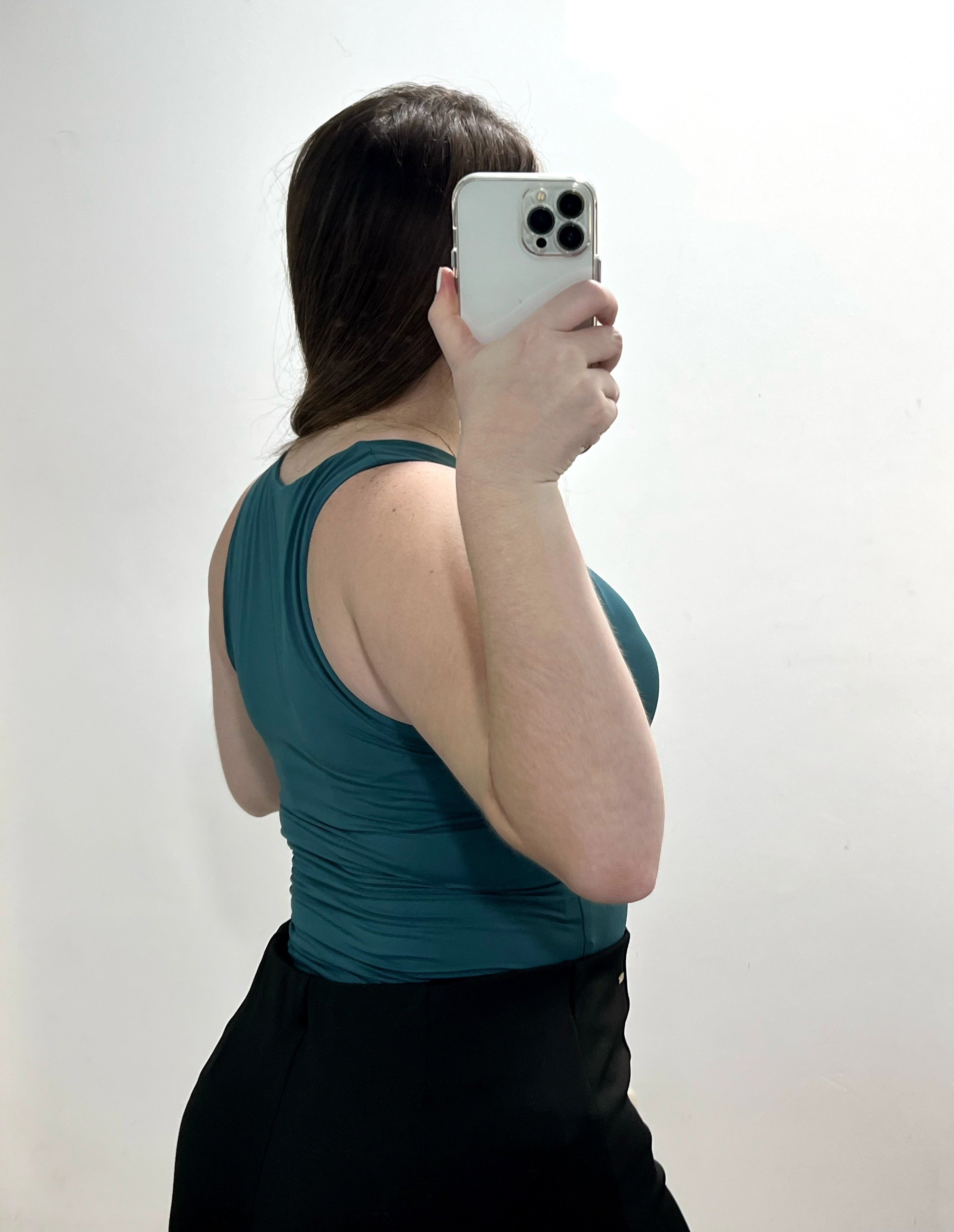 Body Cuello Alto Unicolor Manga Sisa