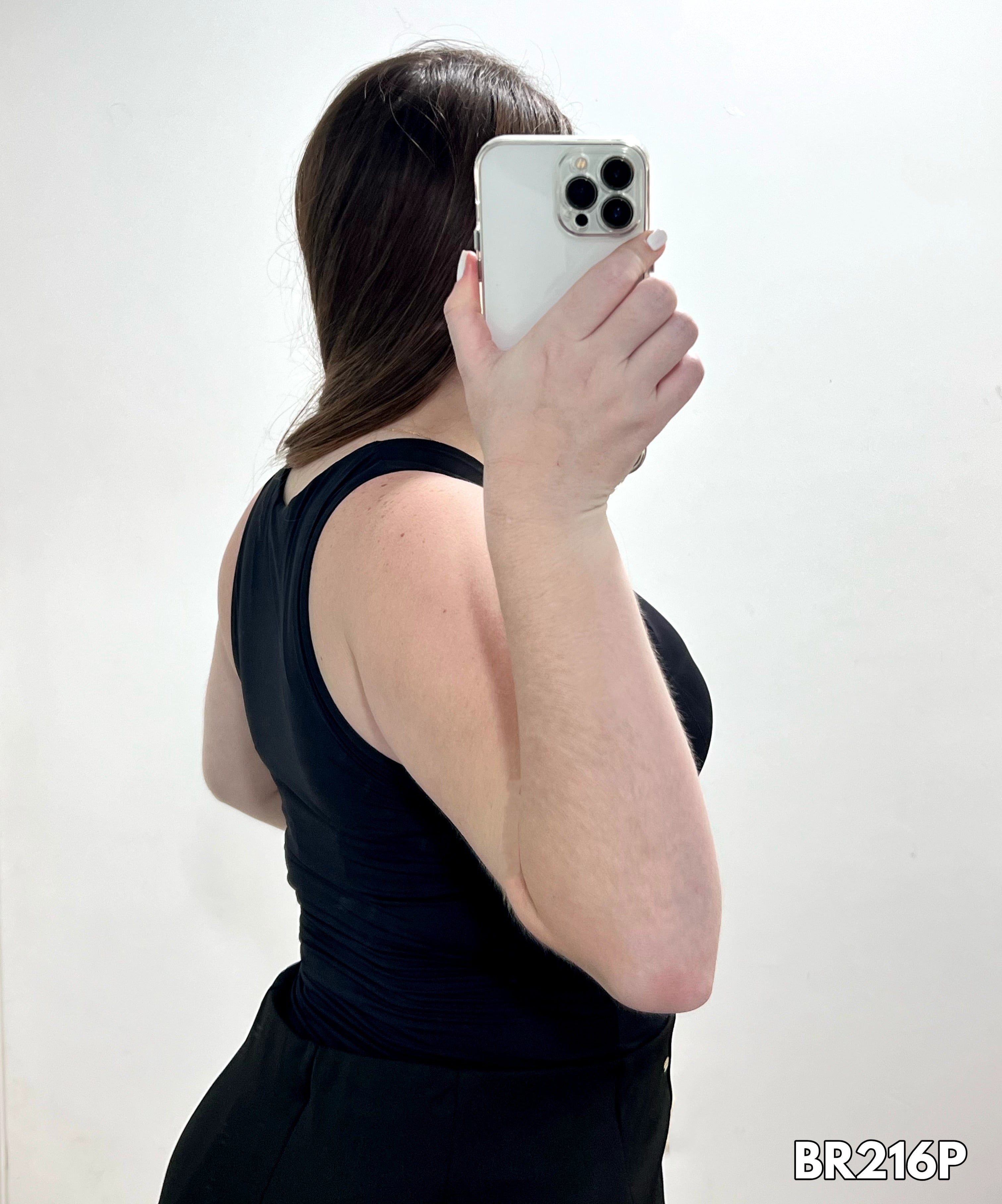 Body Cuello Alto Unicolor Manga Sisa