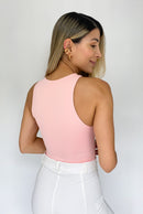 Body Cuello Alto Unicolor Manga Sisa