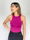 Body Cuello Alto Unicolor Manga Sisa