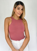 Body Cuello Alto Unicolor Manga Sisa