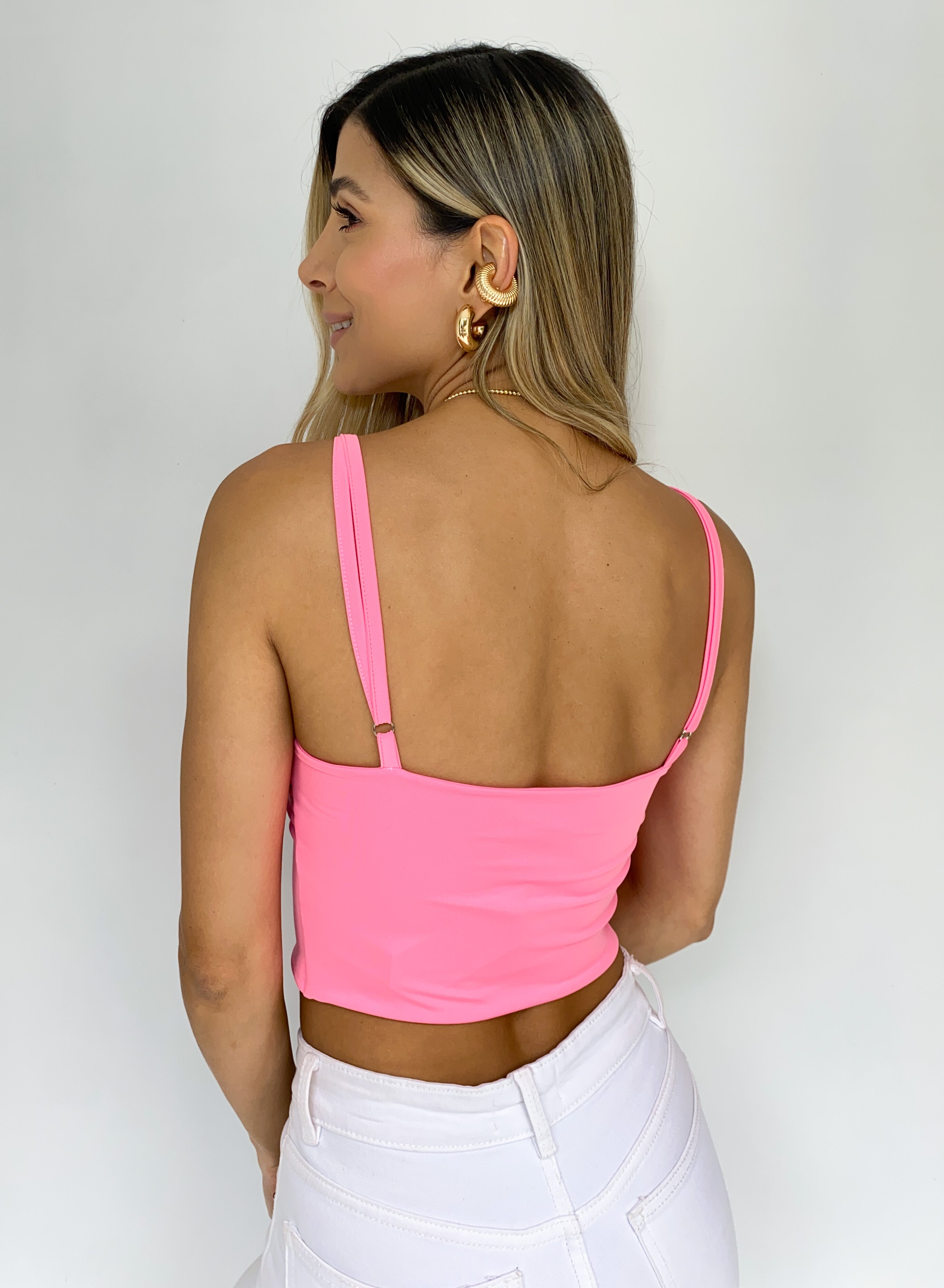Blusa Corta Tiras/Centro Runche