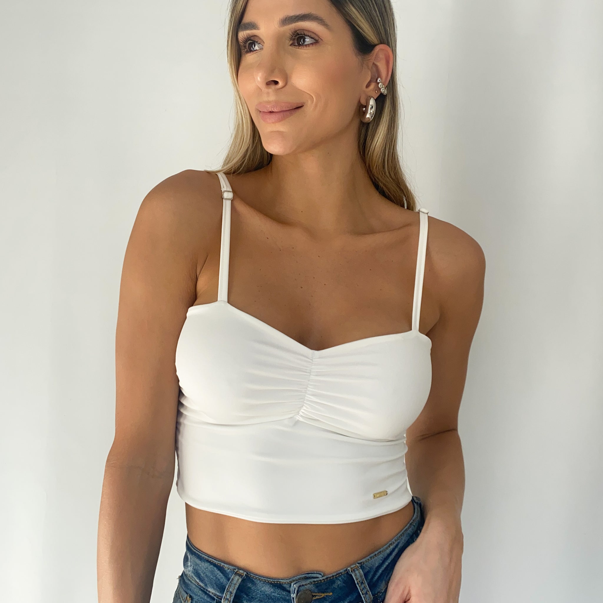 Blusa Corta Tiras/Centro Runche