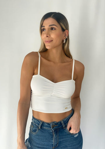 Blusa Corta Tiras/Centro Runche