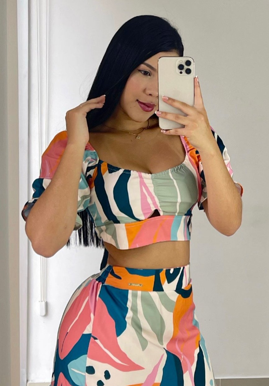 Crop Top Estampado