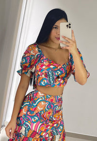Crop Top Estampado