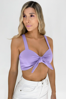 Crop Top Tira Resortada Espalda