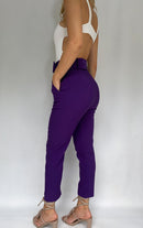 Pantalon Cinturon Con Bolsillos
