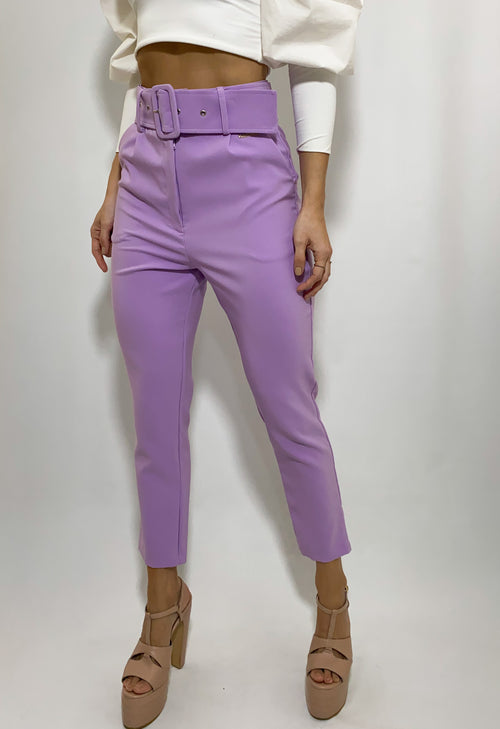 Pantalon Cinturon Con Bolsillos