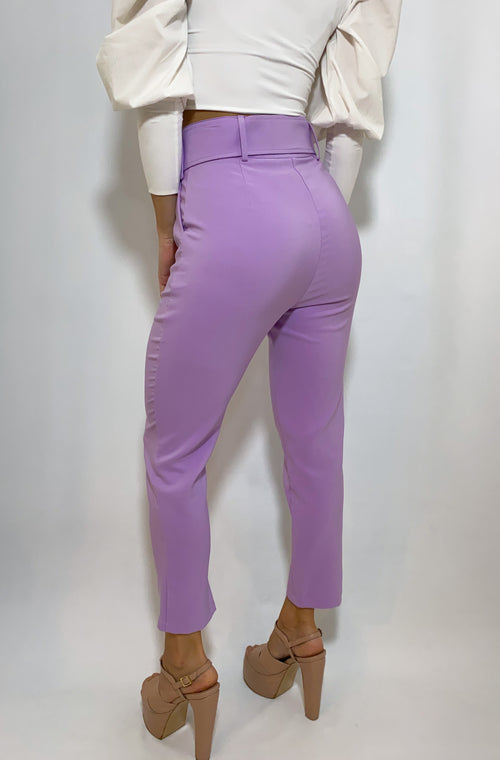 Pantalon Cinturon Con Bolsillos