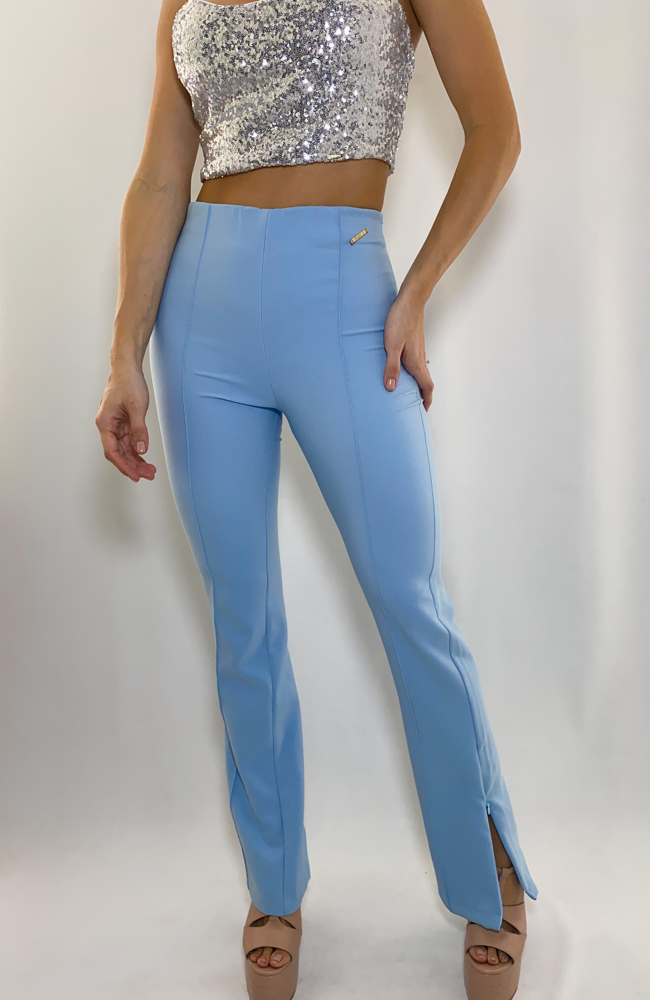 Pantalon Enresortado Costura Centro