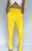 Pantalon Pretina Ancha Prensada