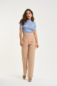 Pantalon Pretina Ancha Prensada