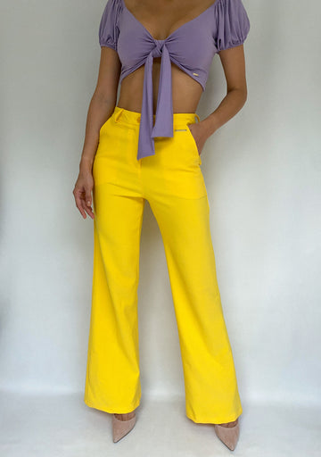 Pantalon 2 Botones Con Bolsillos