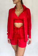 Camisera Dama Manga Larga Bolsillo Unico