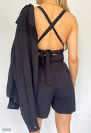 Conjunto Short Tira Amarrar + Crop Top