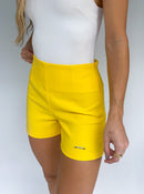 Short Corto Unicolor Cierre Al Lado