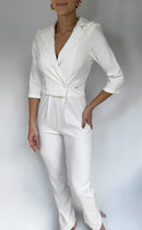 Enterizo Manga 3/4 Unicolor