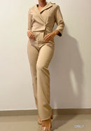 Enterizo Manga 3/4 Unicolor