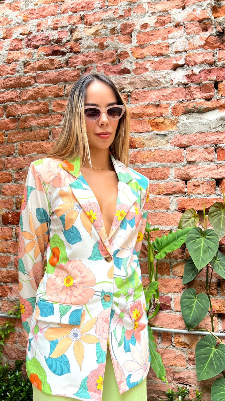 Blazer Estampado Florez