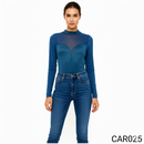 Body Manga Larga Cuello Alto Mayatex