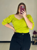 Blusa Manga Larga Cruzada Solo Fondo