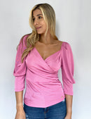 Blusa Manga Larga Cruzada Solo Fondo
