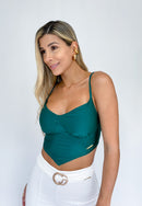 Crop Top En Punta Copa Talla Compartidas