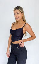 Crop Top En Punta Copa Talla Compartidas