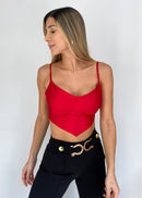 Crop Top En Punta Copa Talla Compartidas