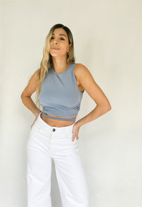 Blusa Manga Sisa Amarrar Atras