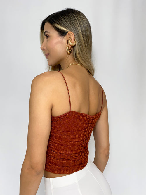 Blusa Runchada Tiras Mayatex