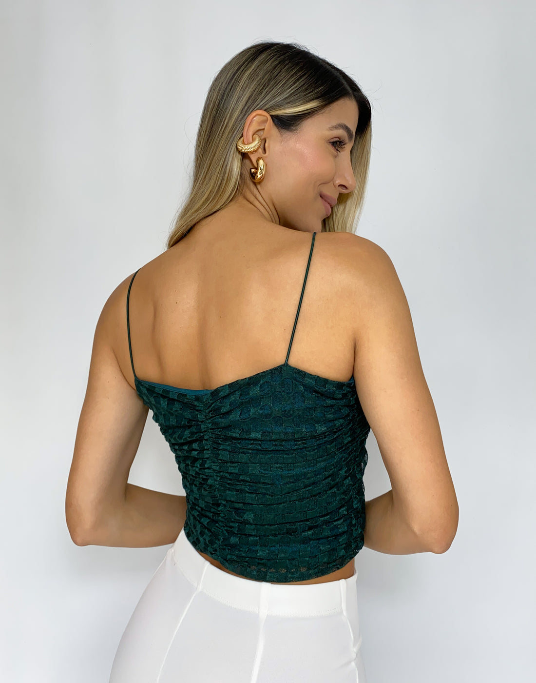 Blusa Runchada Tiras Mayatex
