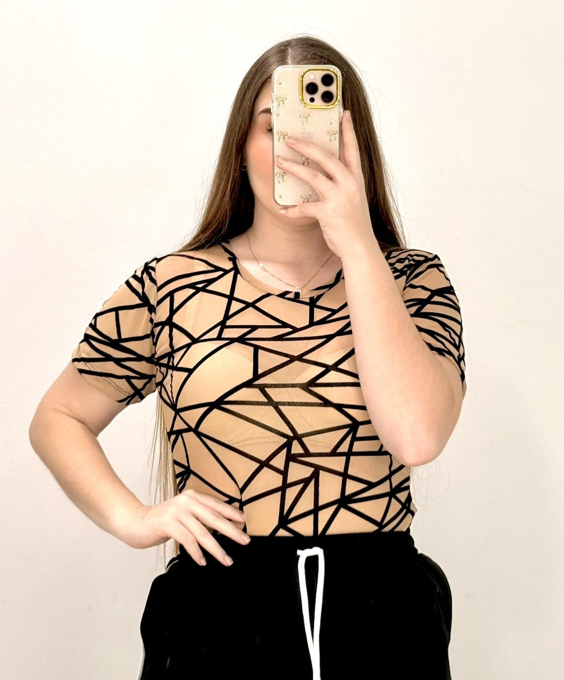 Body Manga Corta Estampado Mayatex Plus