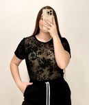 Body Manga Corta Estampado Mayatex Plus