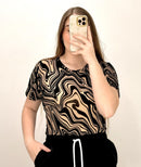 Body Manga Corta Estampado Mayatex Plus