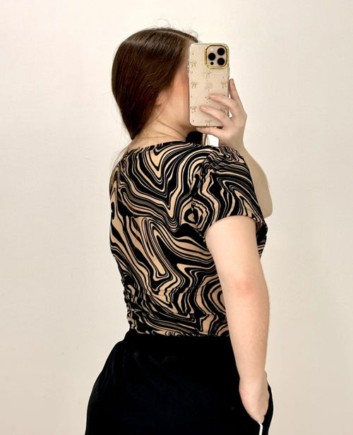 Body Manga Corta Estampado Mayatex Plus