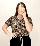 Body Manga Corta Estampado Mayatex Plus