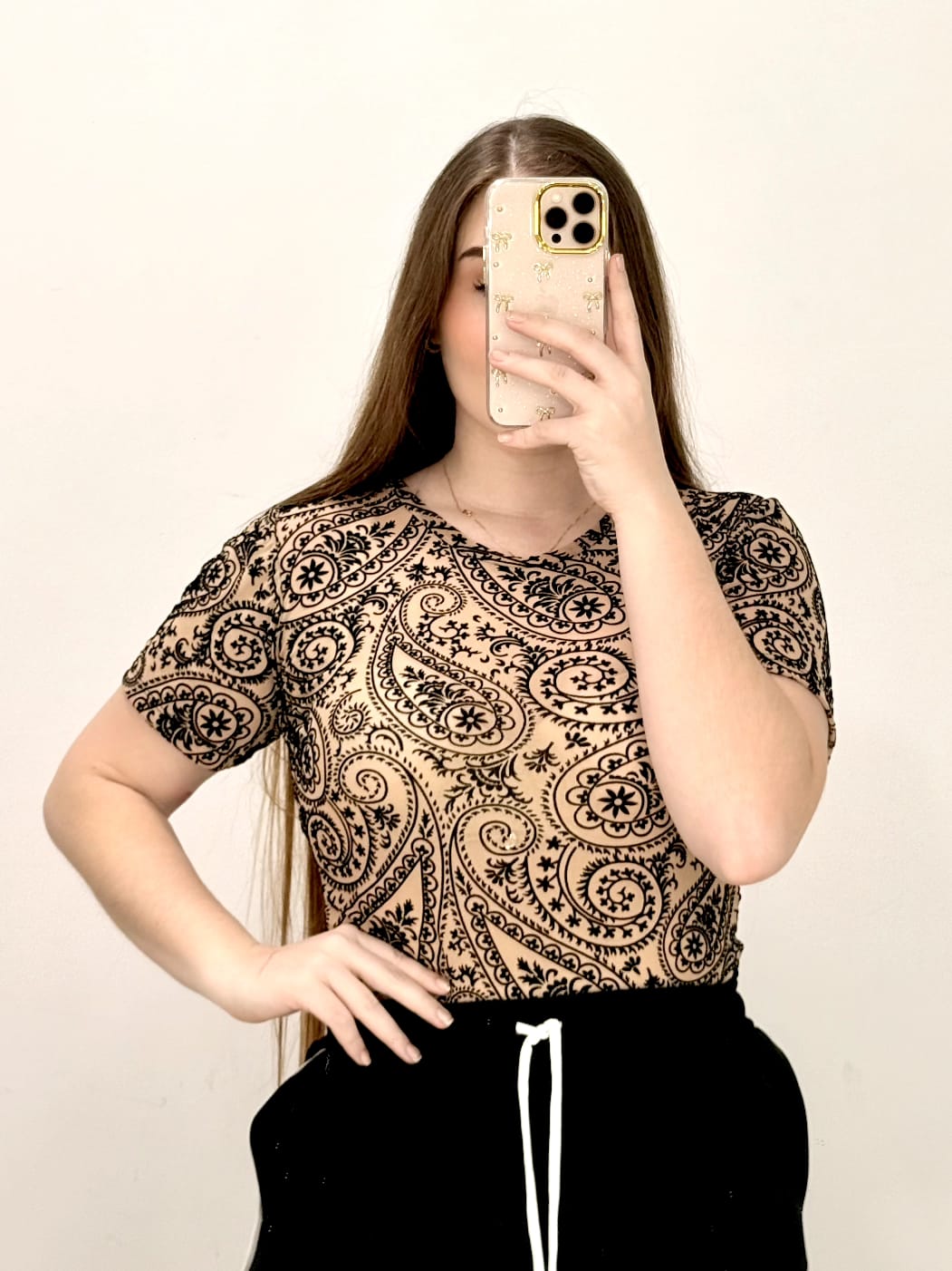 Body Manga Corta Estampado Mayatex Plus