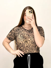 Body Manga Corta Estampado Mayatex Plus