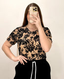 Body Manga Corta Estampado Mayatex Plus