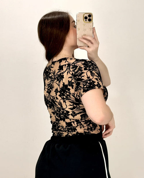 Body Manga Corta Estampado Mayatex Plus