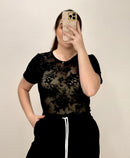 Body Manga Corta Estampado Mayatex Plus