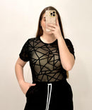 Body Manga Corta Estampado Mayatex Plus